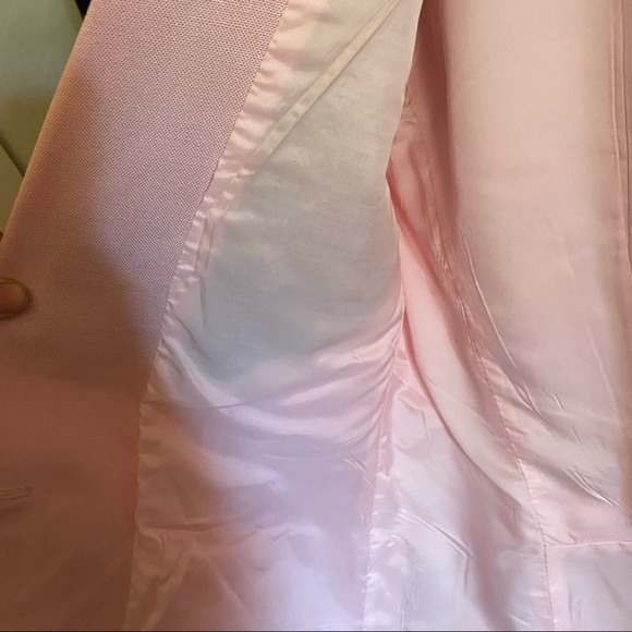 NWOT vintage Peabody House Linen Blazer, Pink - Picture 15 of 16